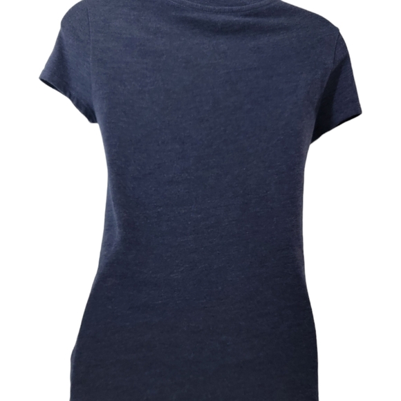 Aeropostale Tee in Navy blue size Woman's Medium with Paradise picture. - Picture 4 of 5